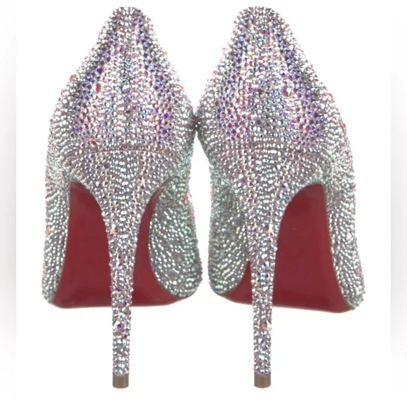 Christian Louboutin So Kate Swarovski Elegant purple  Stiletto Heels pumps - Picture 6 of 14